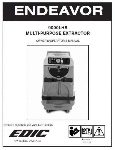 9000i-HS EDIC Endeavor Multi Purpose Extractor (Qty of 1)