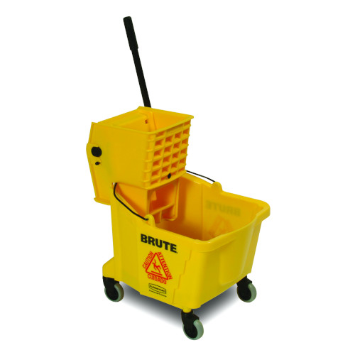 Yellow Plastic Mop Bucket with Side-Press Wringer Combo - 35 Quart By  Rubbermaid Co.