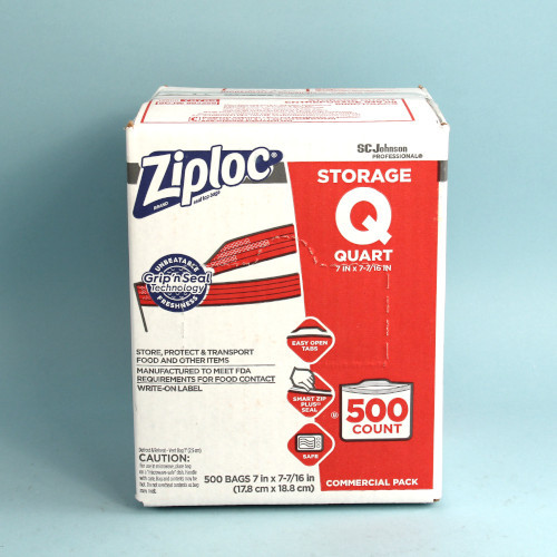 Ziploc Easy Open Storage Quart Size Bags 